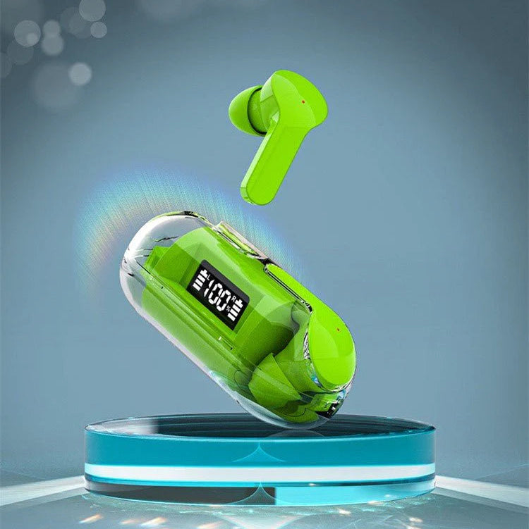 CrystalPods Transparent Earbuds™
