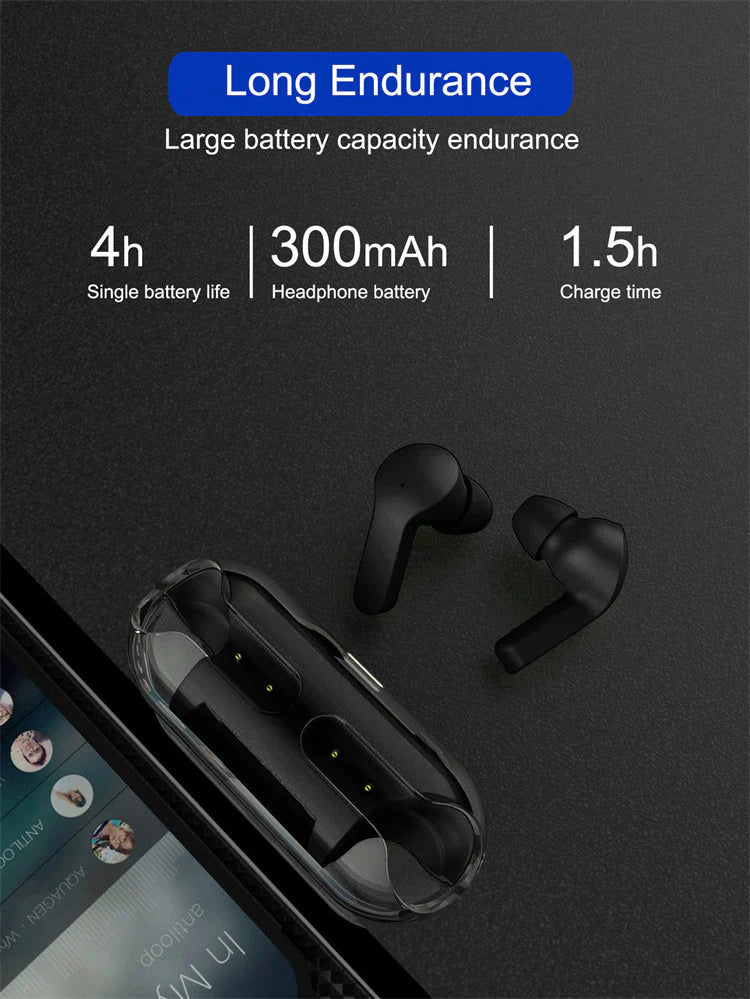 CrystalPods Transparent Earbuds™