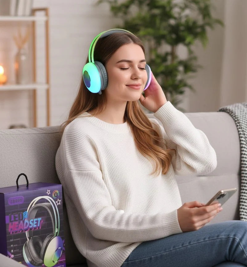 سماعة الرأس اللاسلكية GlowBeat LED™